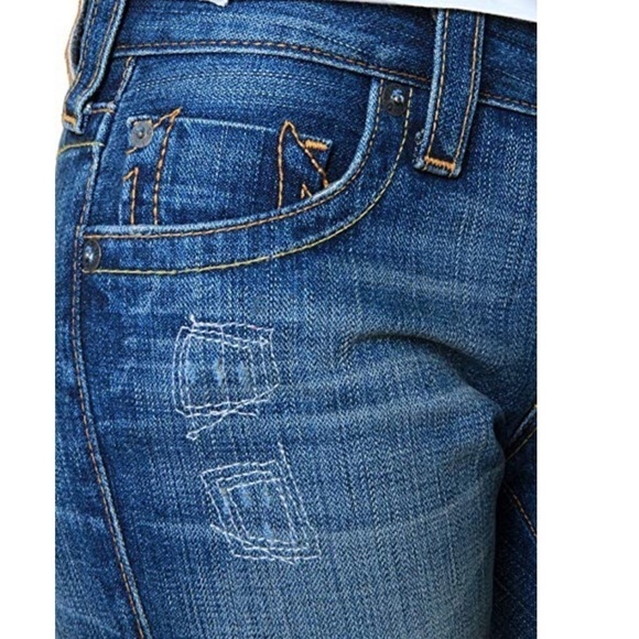 TRUE Religion Kingston Pony Express Cropped Jeans - Picture 4 of 8